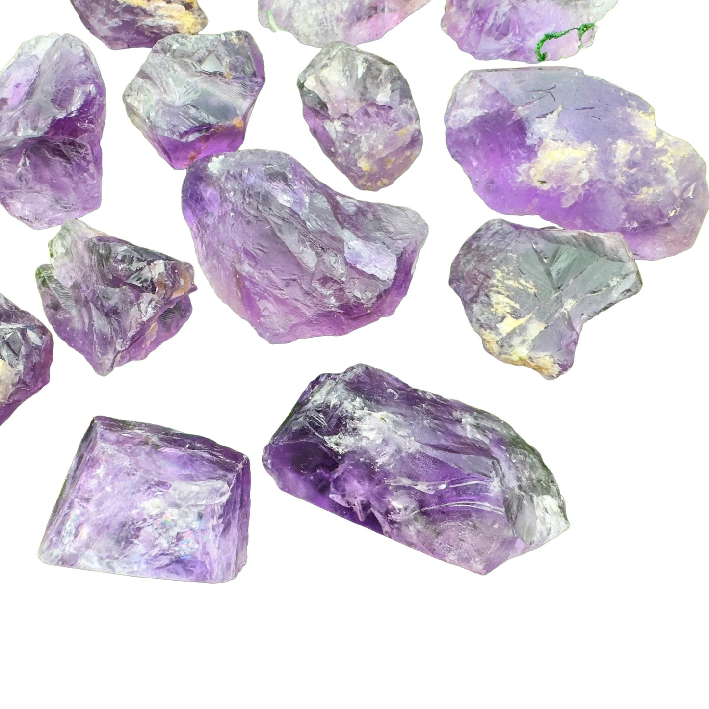 Full profile of Grade AA Amethyst raw ready to ship from Beyond Bohemian