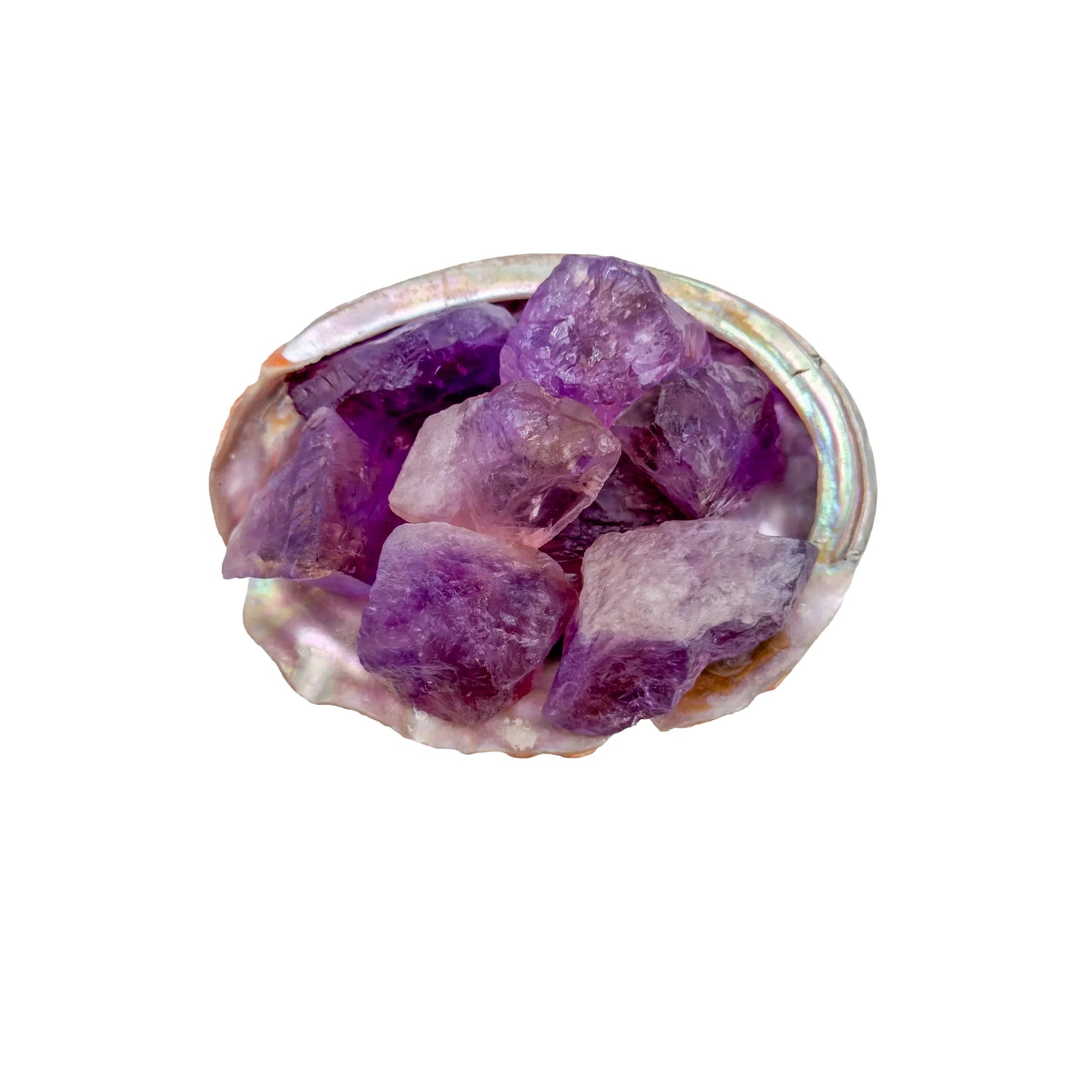 Lateral view of Ametrine raw stone, sourced from Ángel Sandoval Province, Bolivia, showing characteristic patterning.