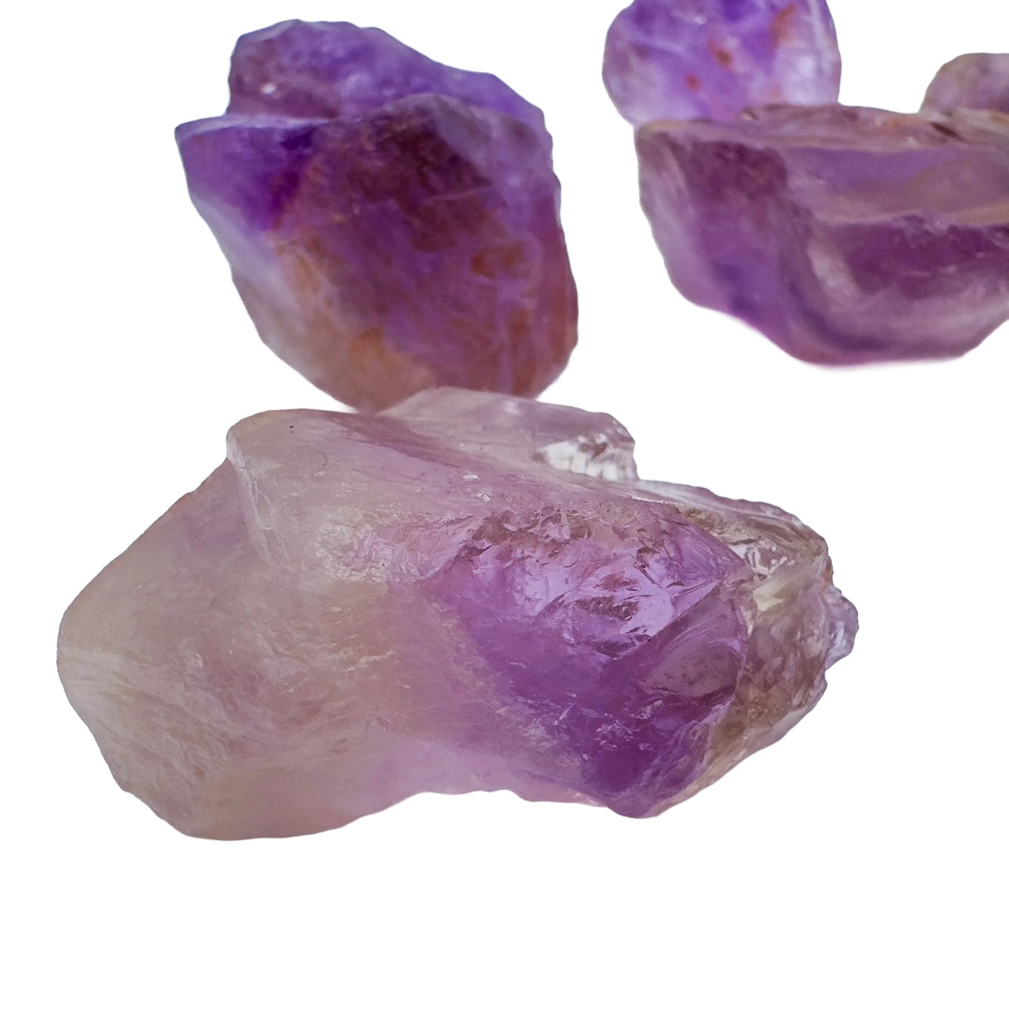 Reverse angle of Ametrine raw stone, sourced from Ángel Sandoval Province, Bolivia.