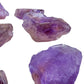 Lifestyle view of a Ametrine raw stone, from Bolivia.