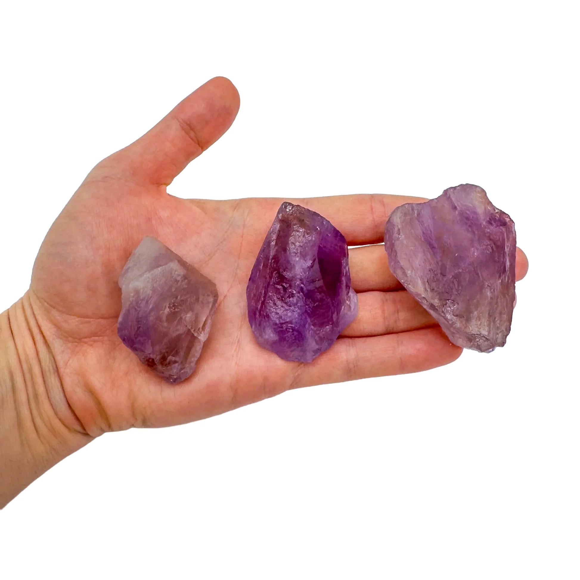 Back view of Grade AA Ametrine raw showing natural surface