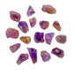 Detail of Ametrine raw stone, sourced from Bolivia.