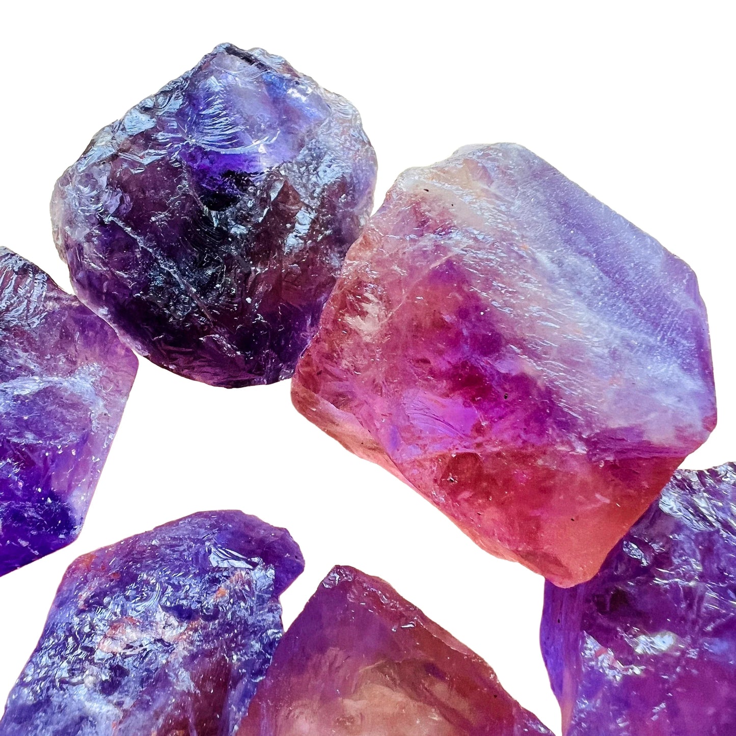 Full profile of Grade AA Ametrine raw ready to ship from Beyond Bohemian