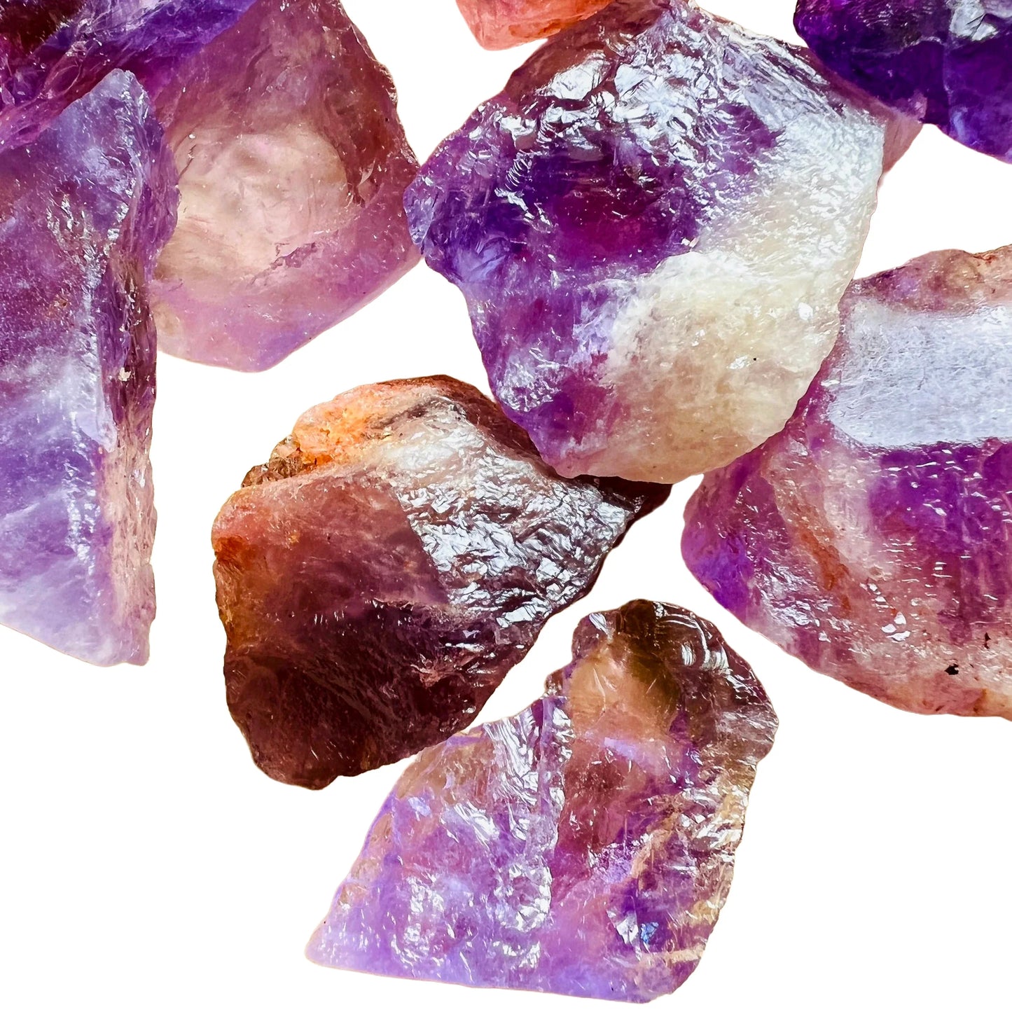 Full profile of Grade AA Ametrine raw ready to ship from Beyond Bohemian