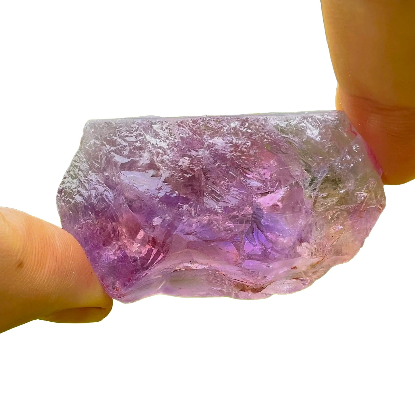 Full profile of Grade AA Ametrine raw ready to ship from Beyond Bohemian