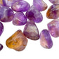 Underside detail of Ametrine tumbled stone, Bolivia-sourced.
