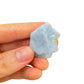 Underside view of Angelite raw stone, linked to Stress Relief.