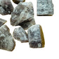 Color detail of Anhydrite raw stone, Madagascar-sourced.