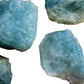 Plan view of Aquamarine raw stone, Brazil-sourced, traditionally used for Stress Relief.