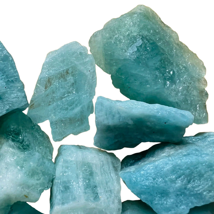 Thirteenth view of Aquamarine Raw Crystals, AA grade, Minas Gerais, Brazil
