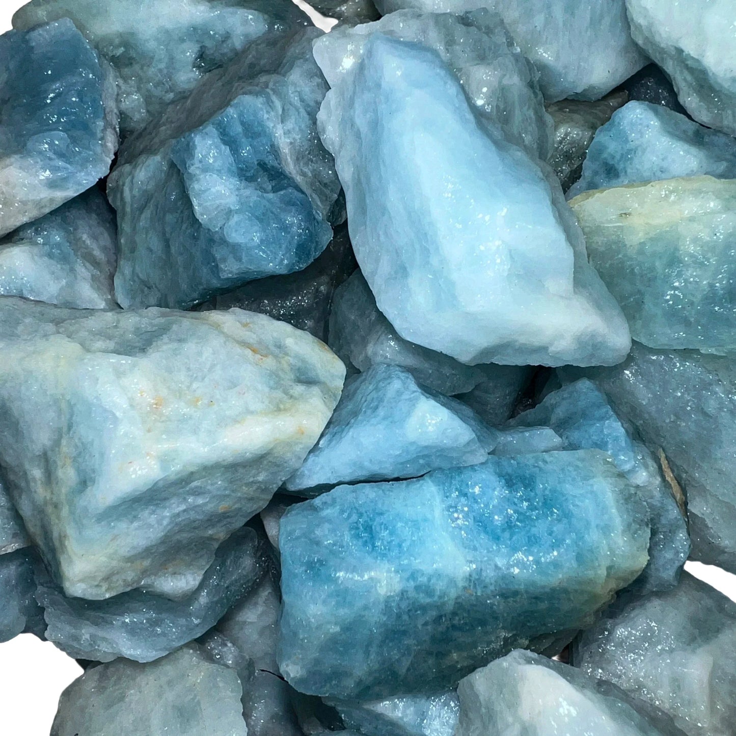 Full profile of Grade AA Aquamarine raw ready to ship from Beyond Bohemian