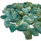 Bird's-eye view of Aquamarine raw stone, showing characteristic finish.