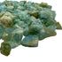 Rear view of Aquamarine raw stone, showing natural patina, from Angola.