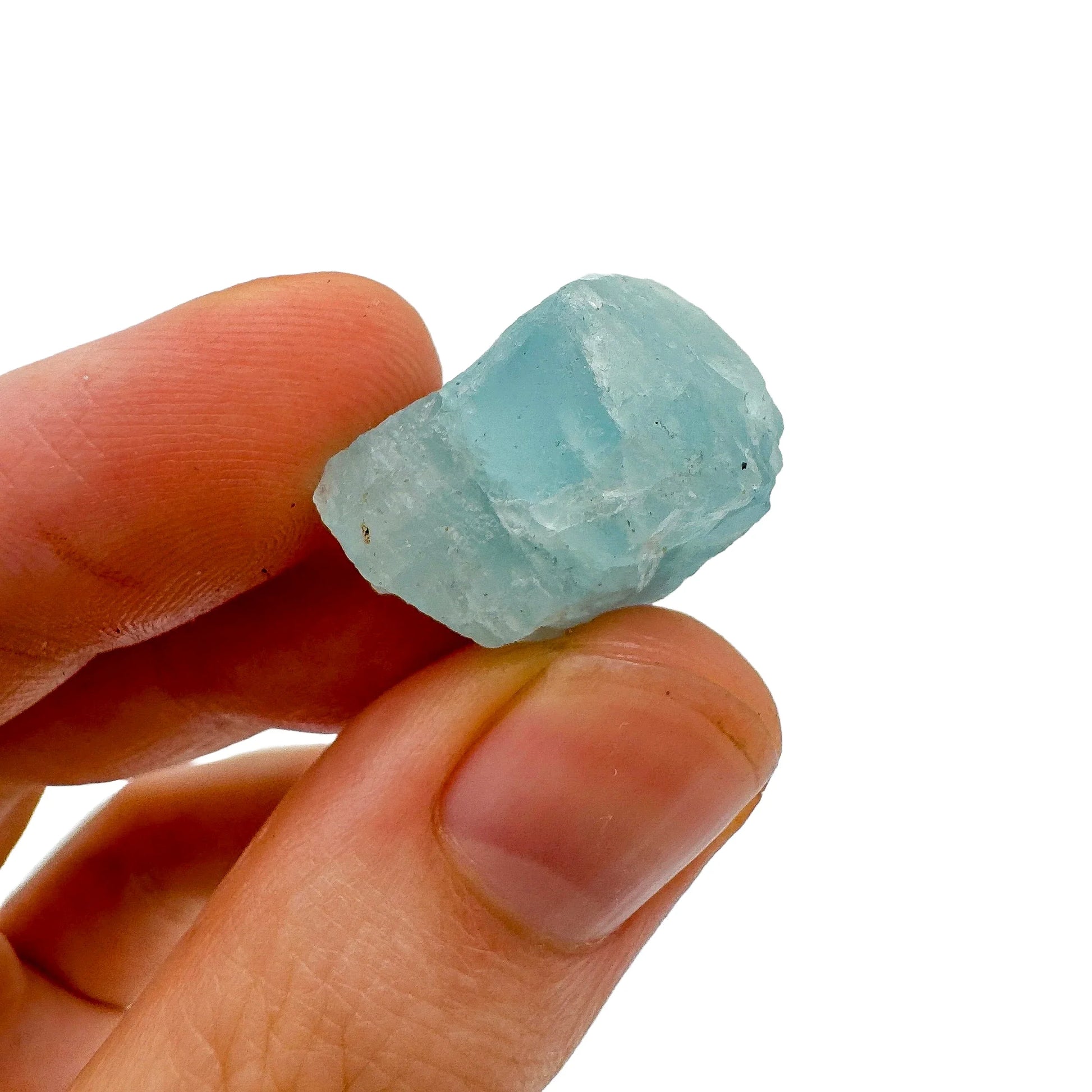 Base detail of Grade A Aquamarine raw