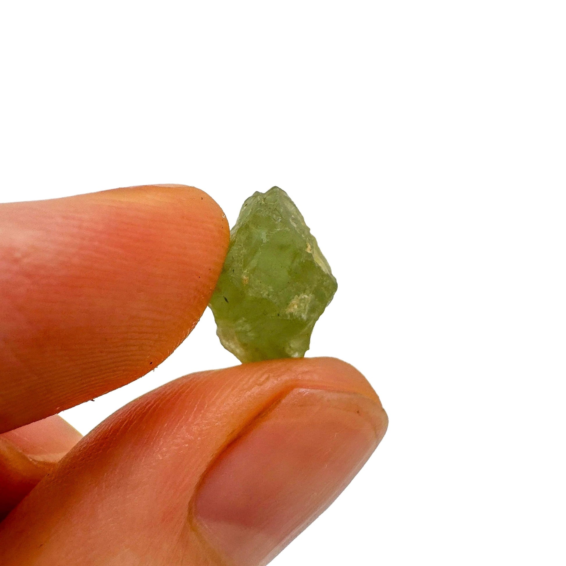 Back view of Grade A Aquamarine raw showing natural surface