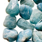 Full profile of Grade AAA Aquamarine tumbled stone ready to ship from Beyond Bohemian