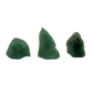 Three AA Grade Green Aventurine raw stones from Minas Gerais, Brazil.