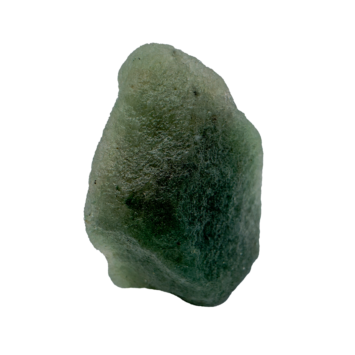 Close detail of an AA Grade Green Aventurine raw stone from Minas Gerais, Brazil.