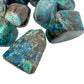Reverse side of Azurite tumbled stone, linked to Intuition.