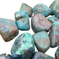 Full profile of Grade AA Azurite tumbled stone ready to ship from Beyond Bohemian