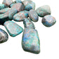 Full profile of Grade AA Azurite tumbled stone ready to ship from Beyond Bohemian