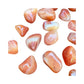 Banded Carnelian Crystals traditionally associated with Confidence, Creativity & Energy — orange polished, AA grade from Botswana