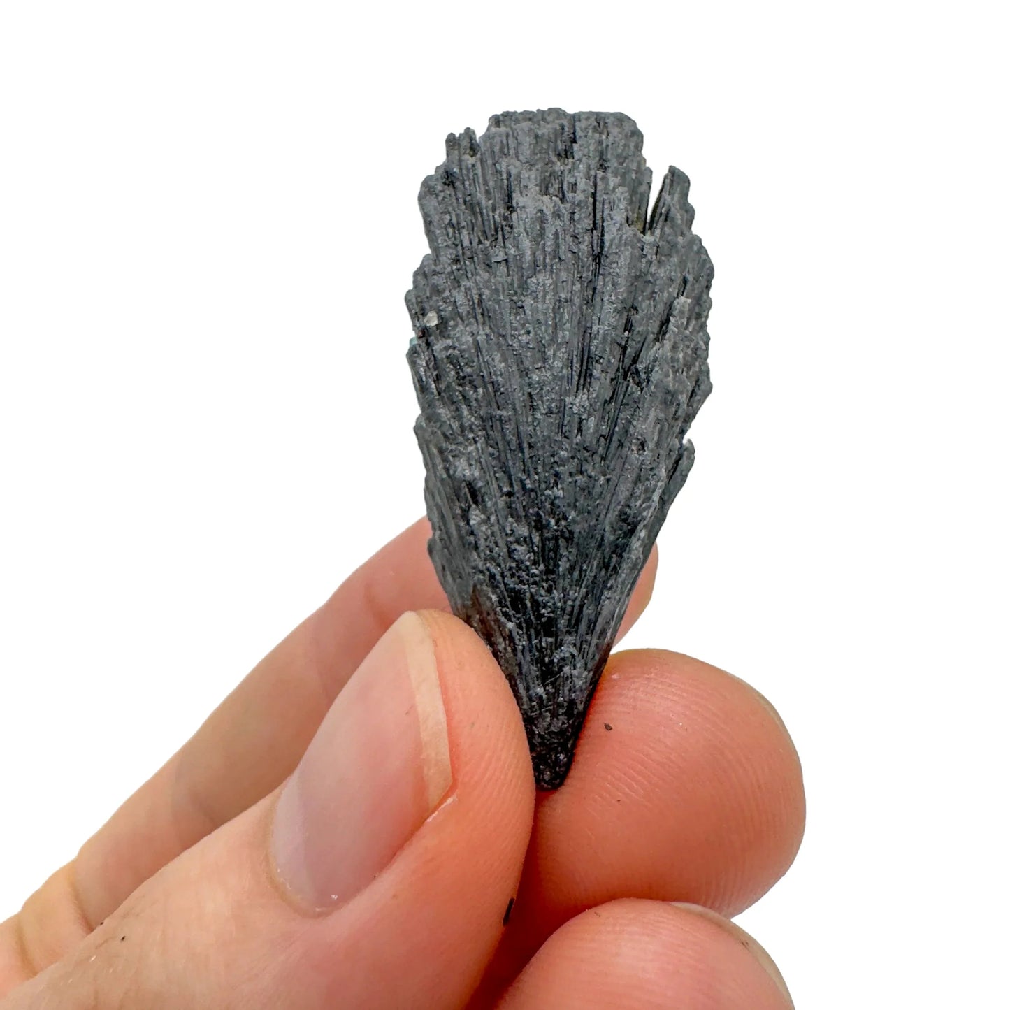 Base detail of Grade A Black Kyanite raw