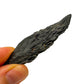 Back view of Grade A Black Kyanite raw showing natural surface