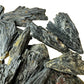 Full profile of Grade A Black Kyanite raw ready to ship from Beyond Bohemian