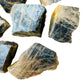 Profile view of Black Moonstone raw stone, Madagascar-sourced.