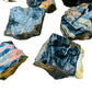 Top view of Black Onyx raw stone, showing untreated character, traditionally used for Protection and Grounding.
