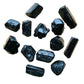 Profile view of Grade AA Black Tourmaline raw stone, for Protection and Grounding.