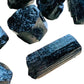 Alternate side of Black Tourmaline raw stone, showing characteristic finish, from Vakinankaratra, Madagascar.