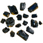 Top angle of Black Tourmaline raw stone, for Protection, from Madagascar.