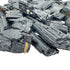 Underside detail of Black Tourmaline raw stone, from Brazil, showing natural variation.