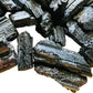 Full profile of Grade AA Black Tourmaline raw ready to ship from Beyond Bohemian