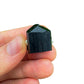 Alternate angle of Grade AA Black Tourmaline raw showing overall shape
