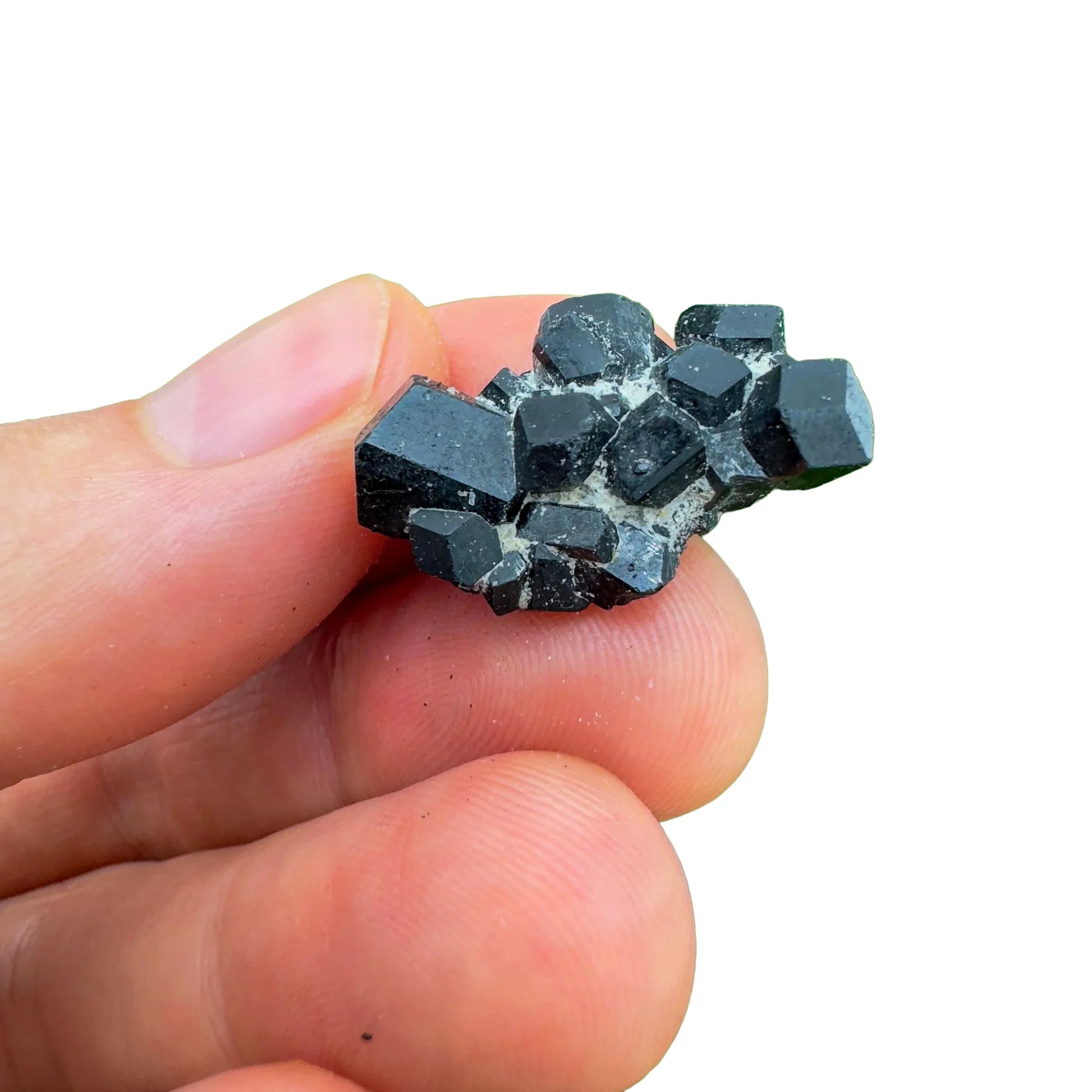 Base detail of Grade AA Black Tourmaline raw