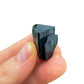 Back view of Grade AA Black Tourmaline raw showing natural surface