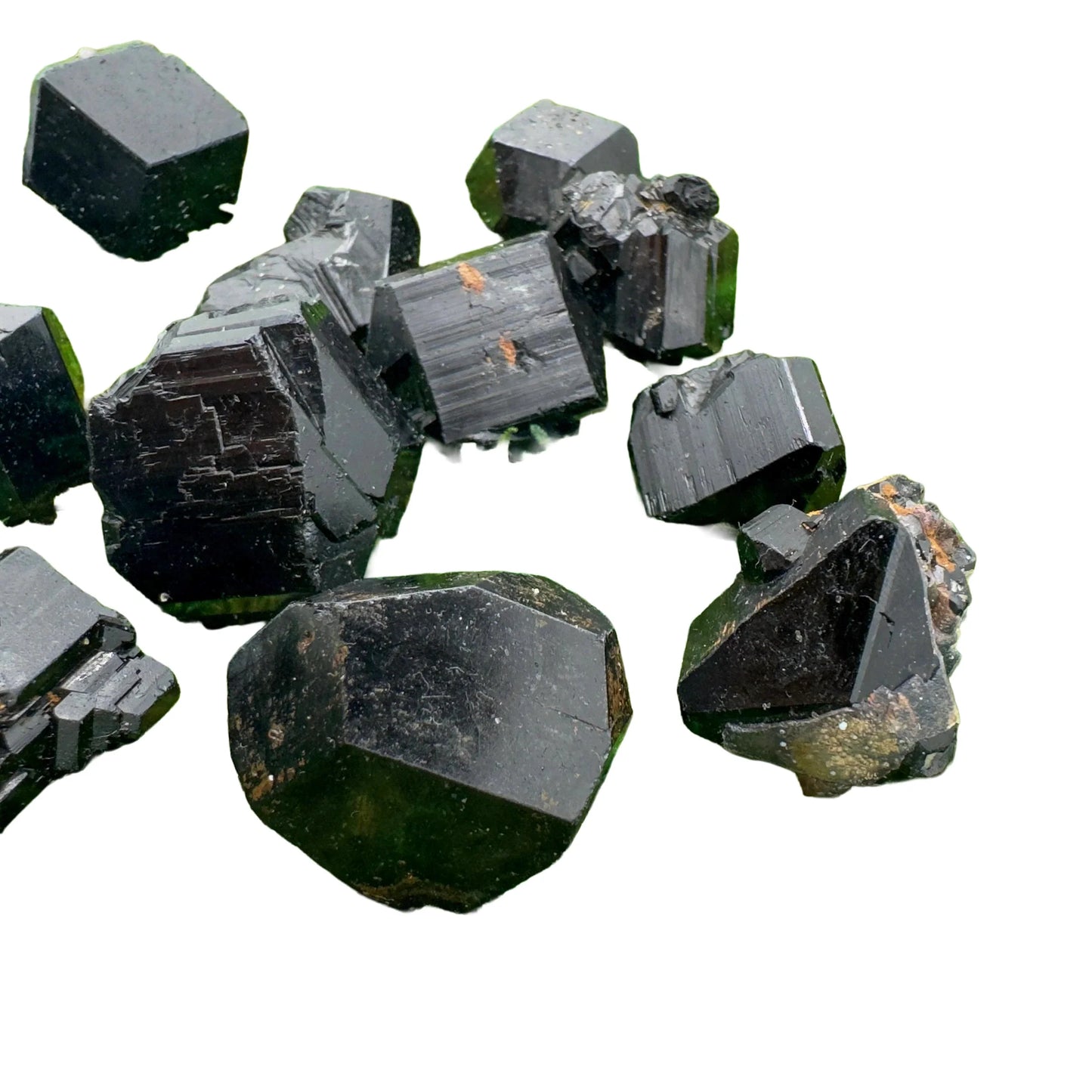 Base detail of Grade AA Black Tourmaline raw
