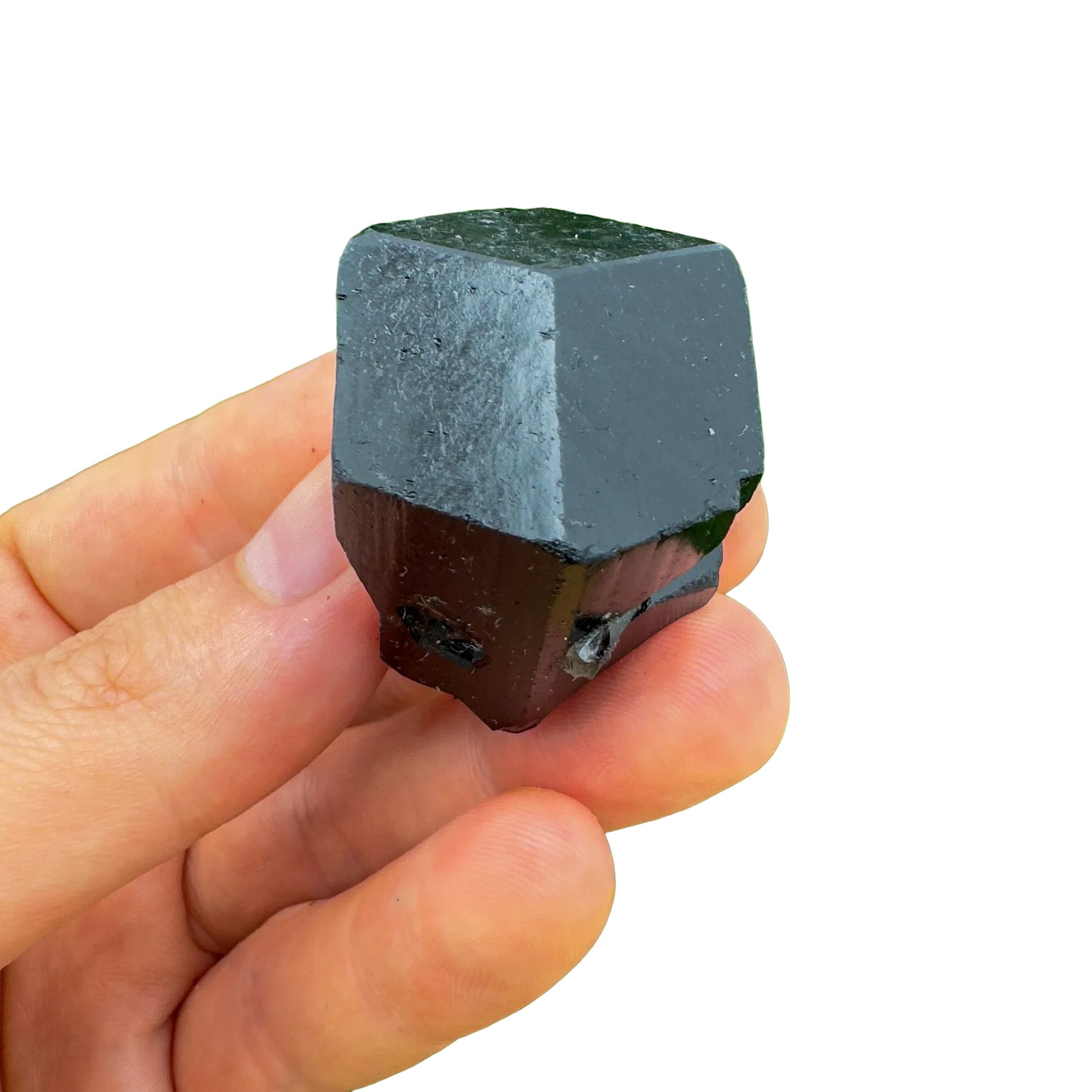 Full profile of Grade AA Black Tourmaline raw ready to ship from Beyond Bohemian