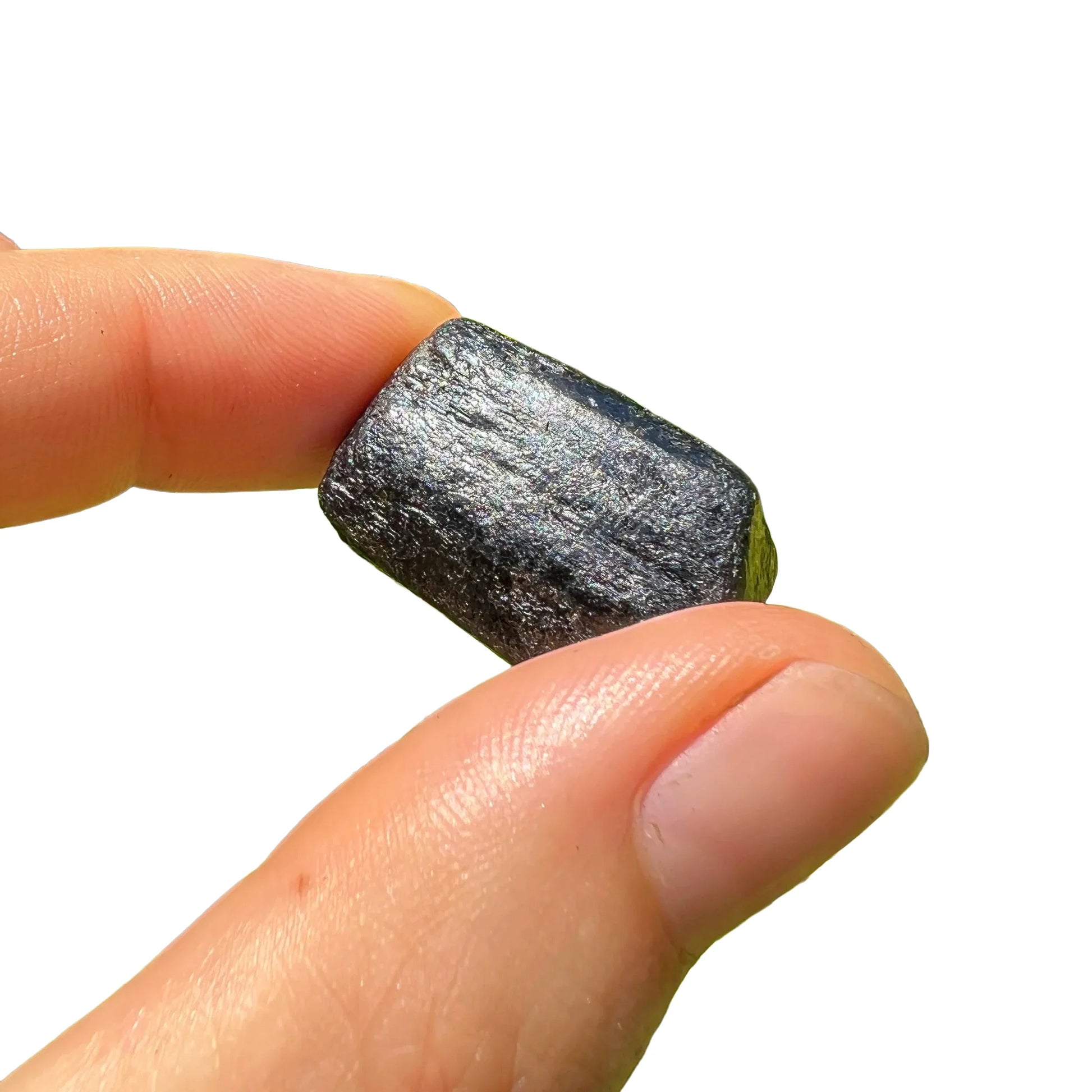 Base detail of Grade A Black Tourmaline raw