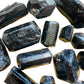 Full profile of Grade A Black Tourmaline raw ready to ship from Beyond Bohemian