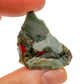 Detail shot of Grade AA Bloodstone raw under natural light