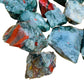 Full profile of Grade AA Bloodstone raw ready to ship from Beyond Bohemian
