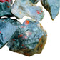 Full profile of Grade AA Bloodstone raw ready to ship from Beyond Bohemian
