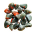 Bloodstone tumbled stone AA grade from Eswatini, 1.25 to 2 inch, view 1