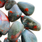 Full profile of Grade AA Bloodstone tumbled stone ready to ship from Beyond Bohemian