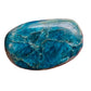 Back view of Grade AA Apatite palm stone showing natural surface