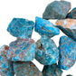 Texture-level view of Apatite raw stone, to support Focus, showing earthy tone.